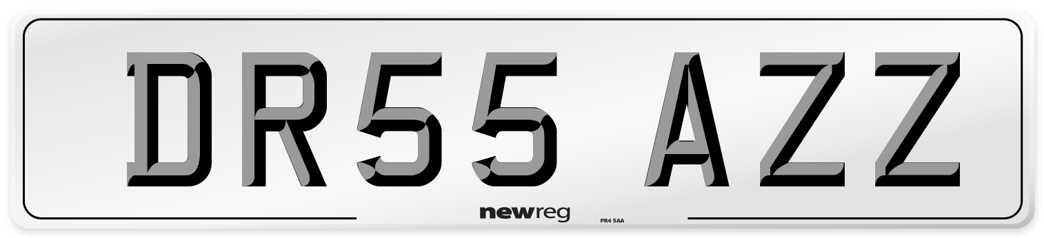DR55 AZZ Number Plate from New Reg